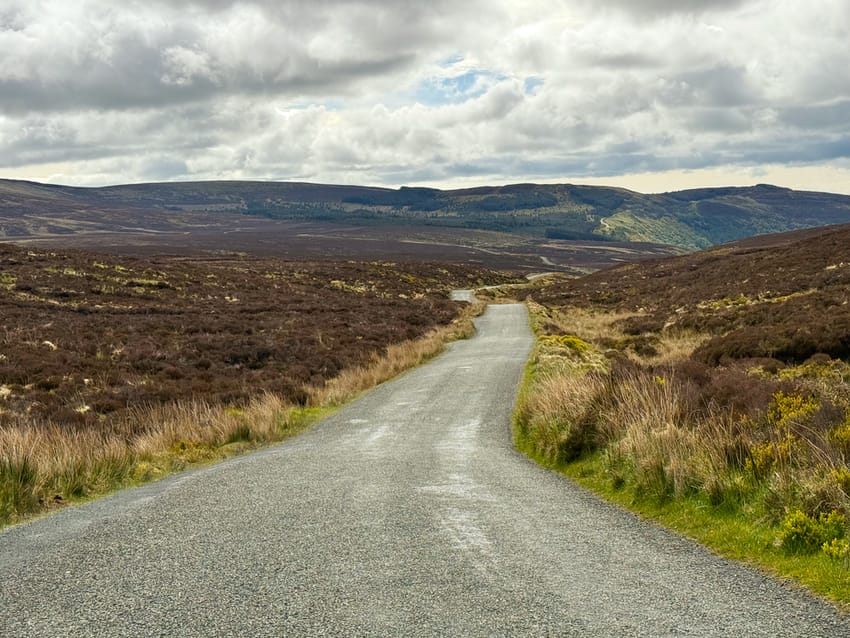 Wicklow Mountains area by the P.S. I Love You Bridge in Ireland