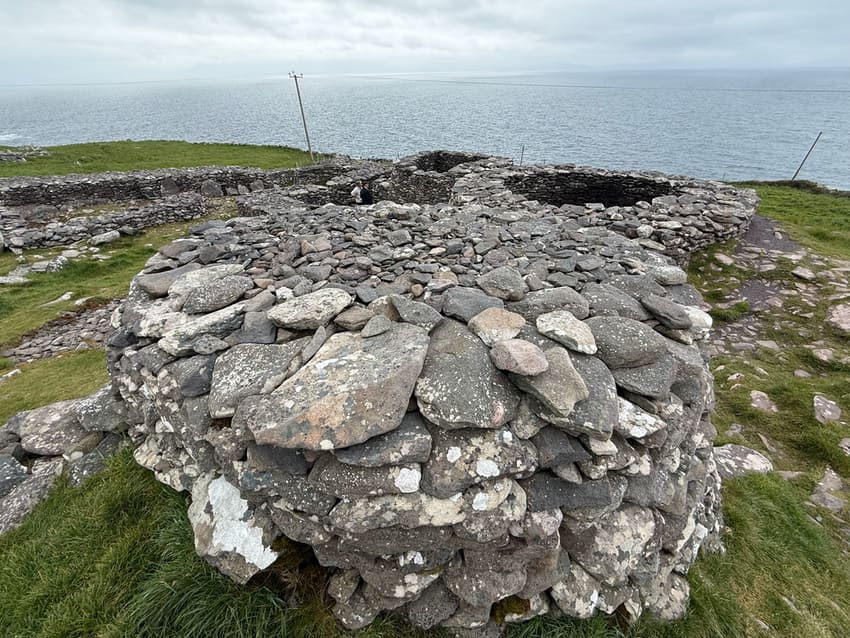 beehive huts in County Kerry, Ireland