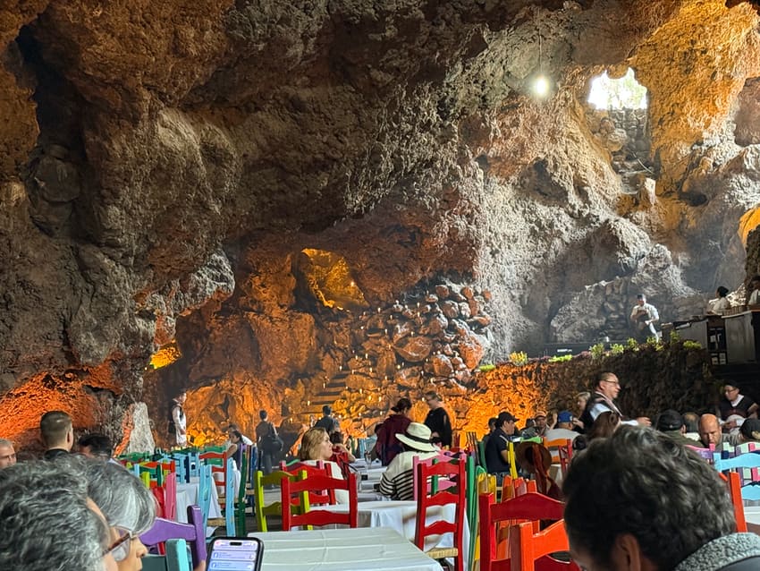 cave restaurant in Mexico