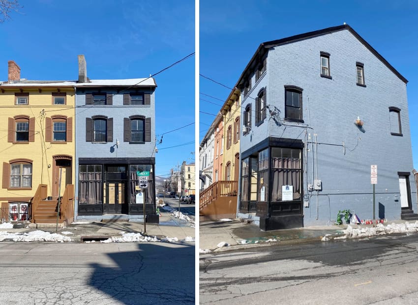 a storefront with apartment above in Newburgh, a consideration for McKinney Arts