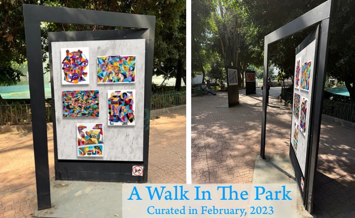 Virtual exhibition of watercolor paintings in a park in CDMX, art by Mark McKinney