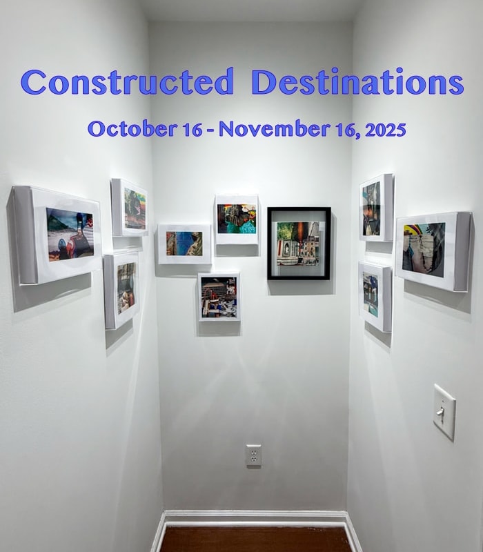 Constructed Destinations, the current exhibition at McKinney Arts