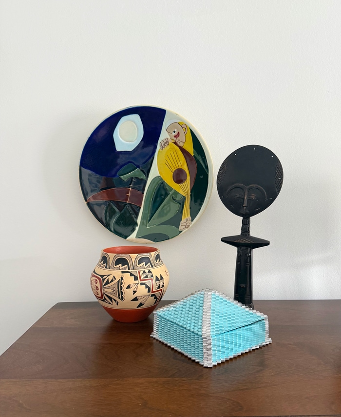 View antiques and collectibles at McKinney Arts by appointment only